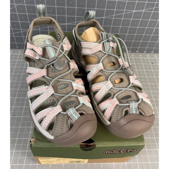 Keen Women’s Whisper Casual Sandals Sz. 6 US Taupe/Coral New - Picture 2 of 9